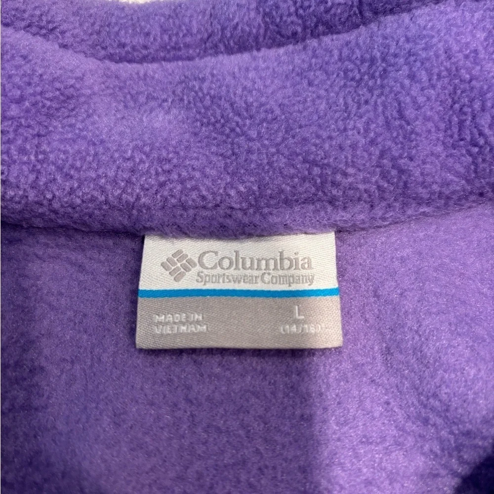 Columbia Lavender Fleece Zip Up